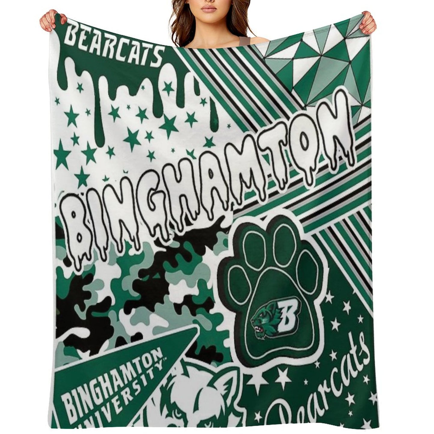 Binghamton University Throw Blanket