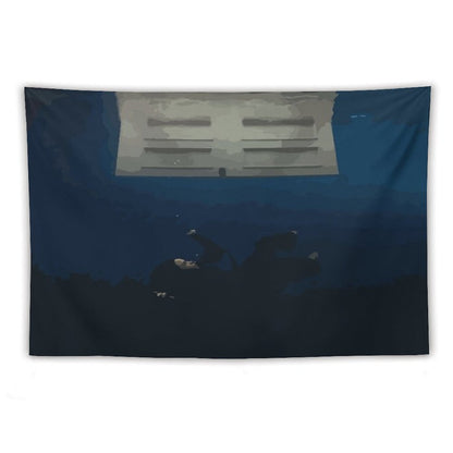 Hit Me Hard And Soft Cover Art Tapestry