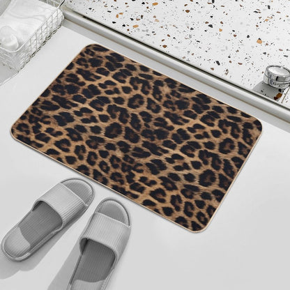 Leopard Print Bath Mat