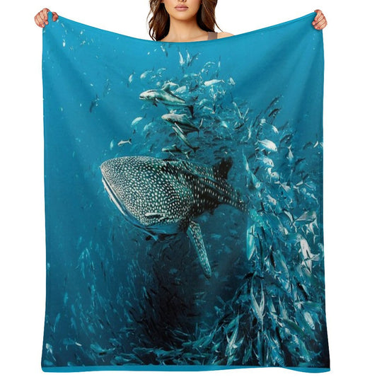 Whale Shark Award Winning Photo Throw Blanket