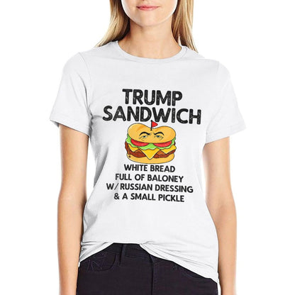 Womens Trump Sandwich Anti-Trump  Easy-care T-Shirt