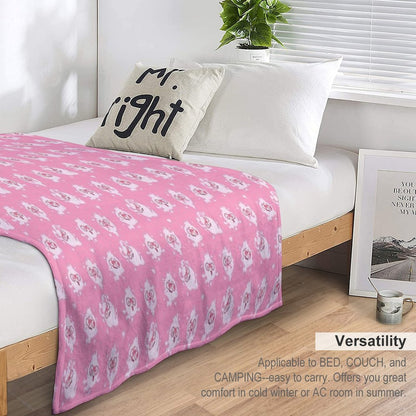 Whisper Colour Palette Pattern Valentines  Yo-Kai Watch Throw Blanket