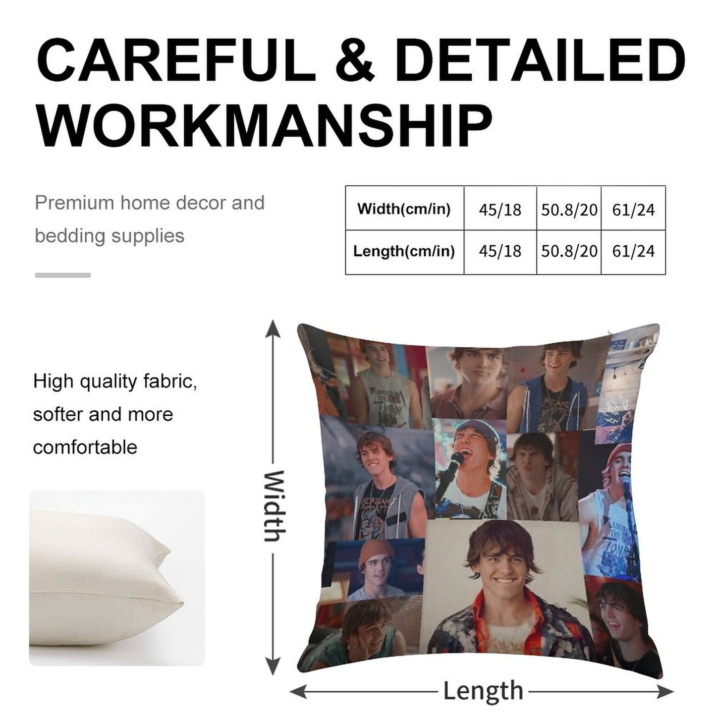 Julie And The Phantoms Luke Linen Throw Pillow Cover