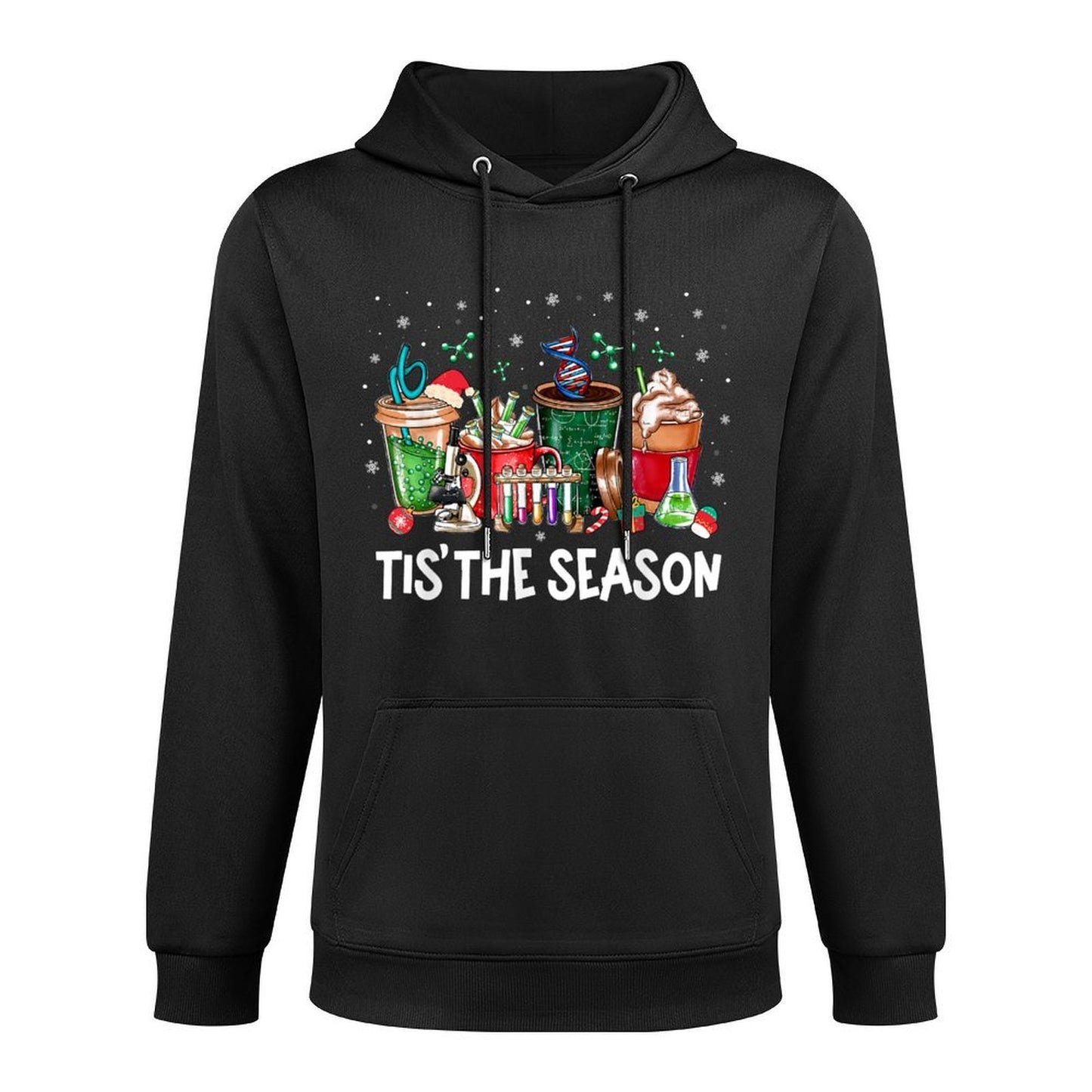 Lab Tech Laboratory Technician Christmas Xmas Tis The Season Customizable Surface Hoodie