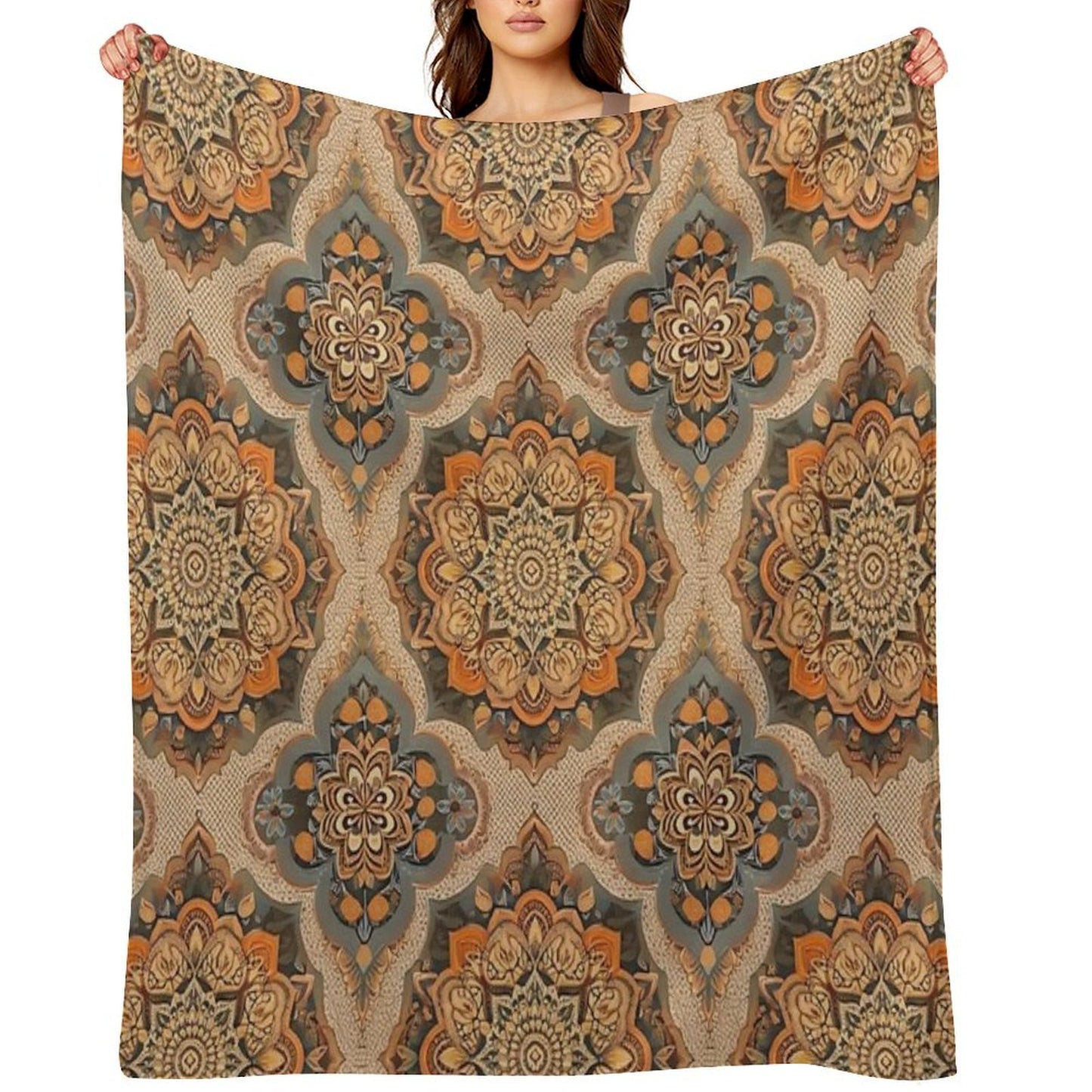 Mandalas Throw Blanket