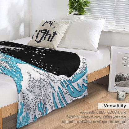 Kanagawa Wave Throw Blanket