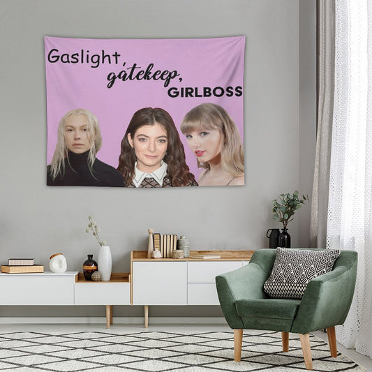 Gaslight Gatekeep Girl Boss Tapestry