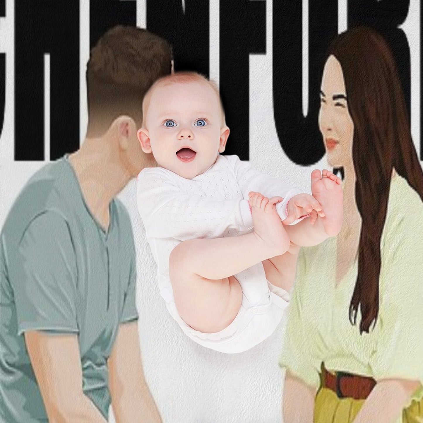 CHENFORD (black Text)  The Rookie Throw Blanket