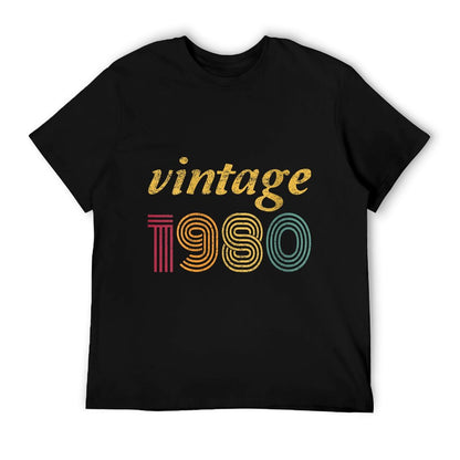 Womens 1980 40th Birthday Gift Vintage Retro Men Women 40 Years Old  Classic T-Shirt