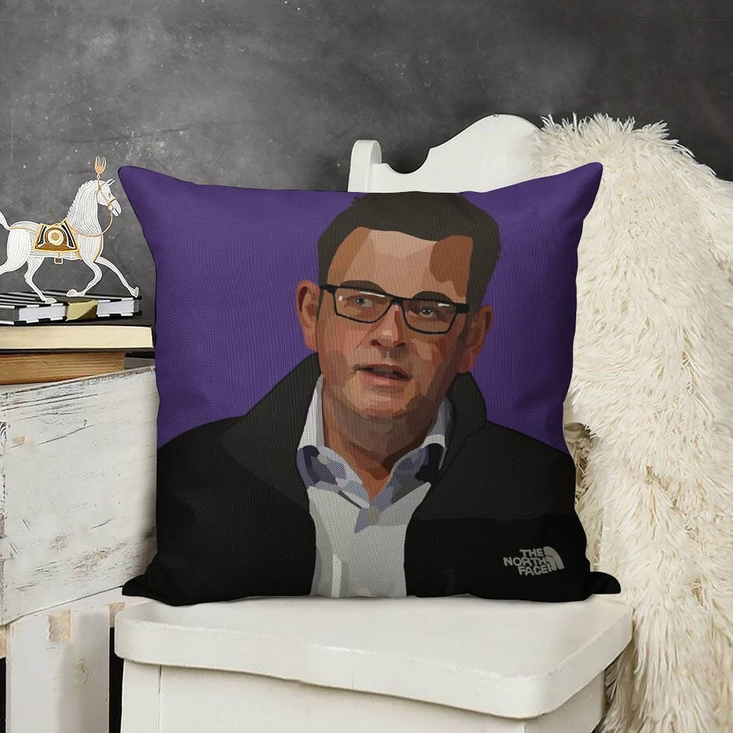 Dan Andrews – North Face Linen Throw Pillow Cover