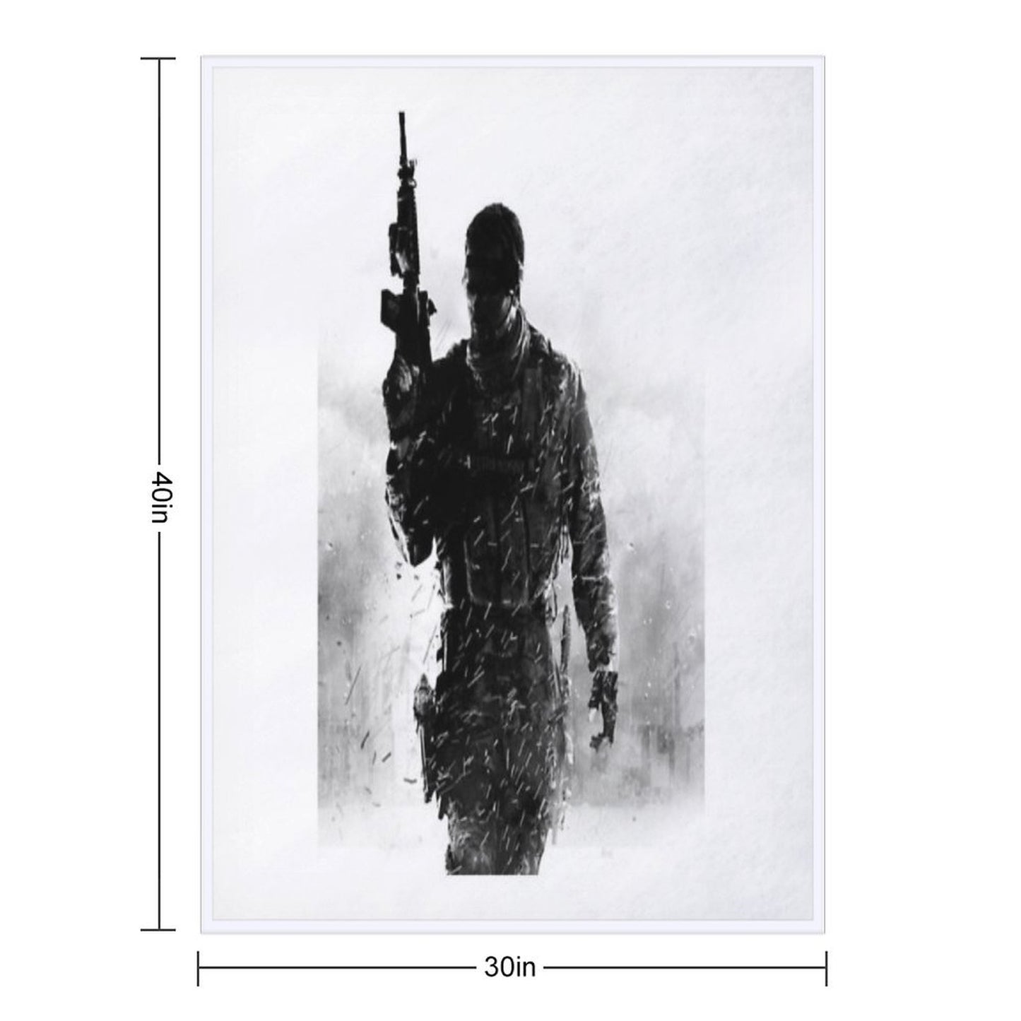 MW2 - Soldier Game Throw Blanket