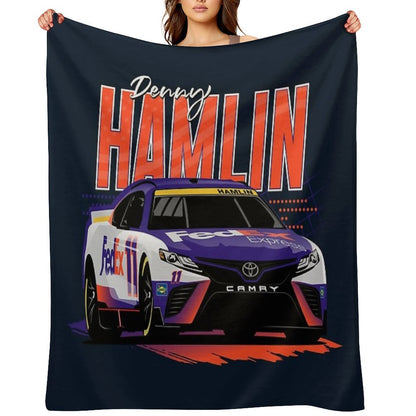 Denny Hamlin 2022 Nascar Playoffs Throw Blanket