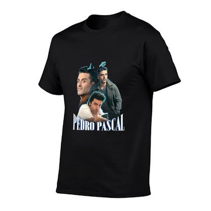 I Love Pedro Pascal Oscar Isaac Cursed Fan Collage  Slim-fit Cut T-Shirt