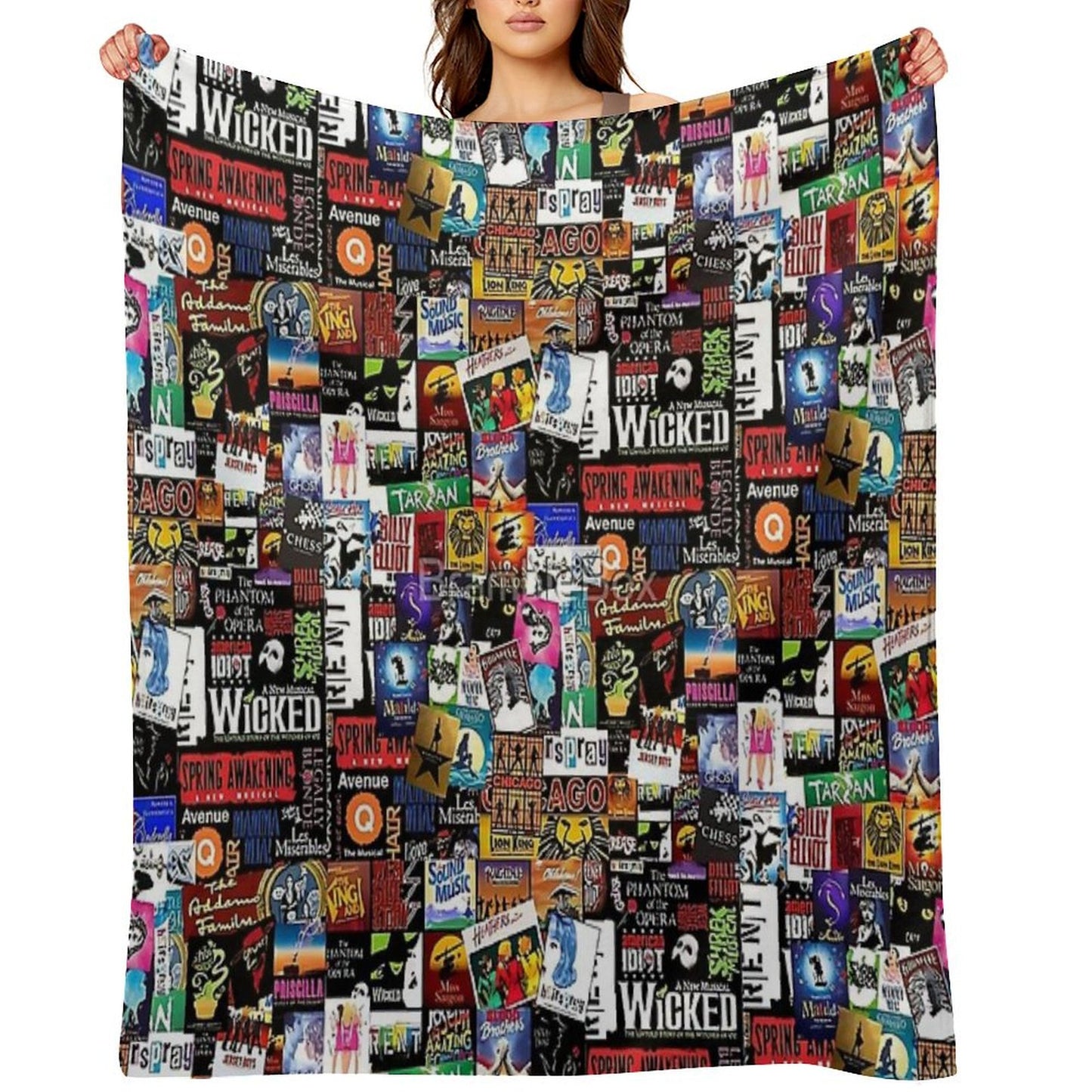 Collage II Musical Throw Blanket