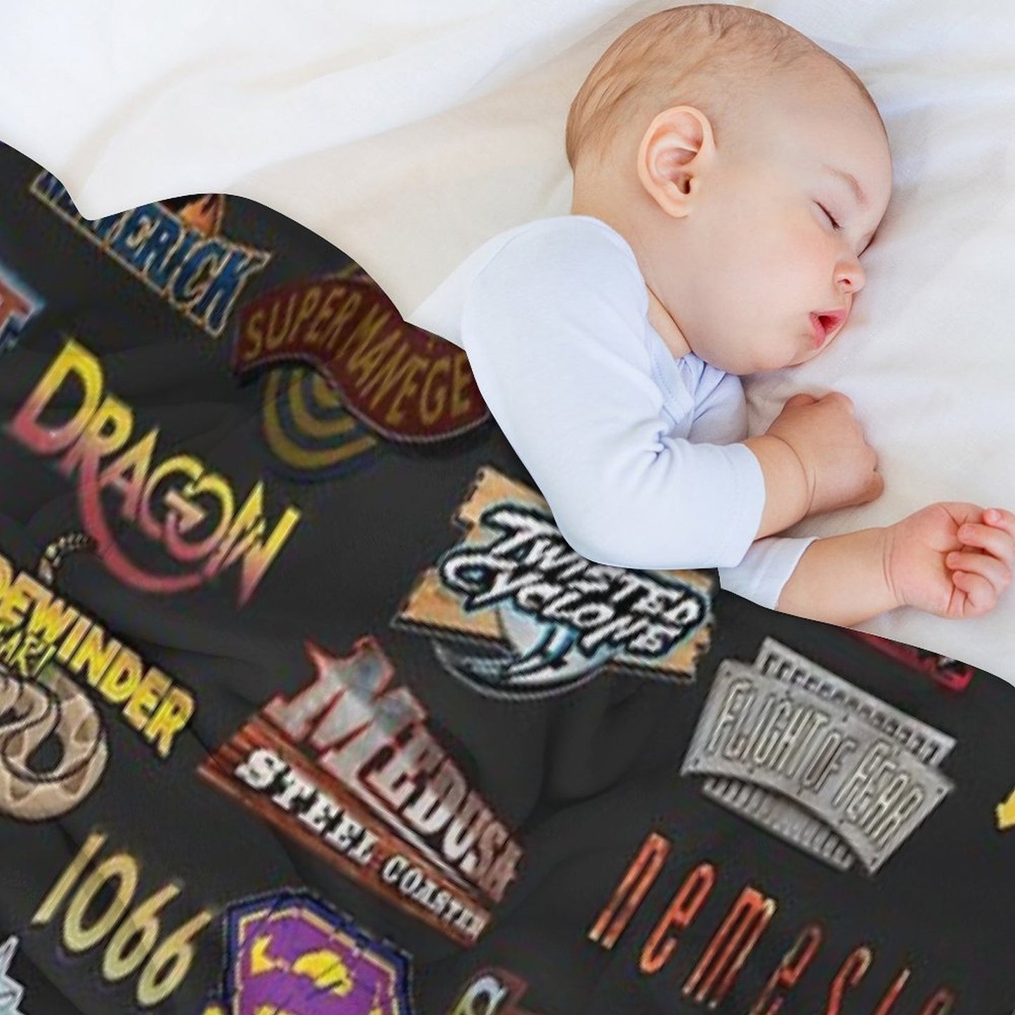 Roller Coasters Throw Blanket