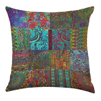 Bohemian Wonderland Linen Throw Pillow Cover