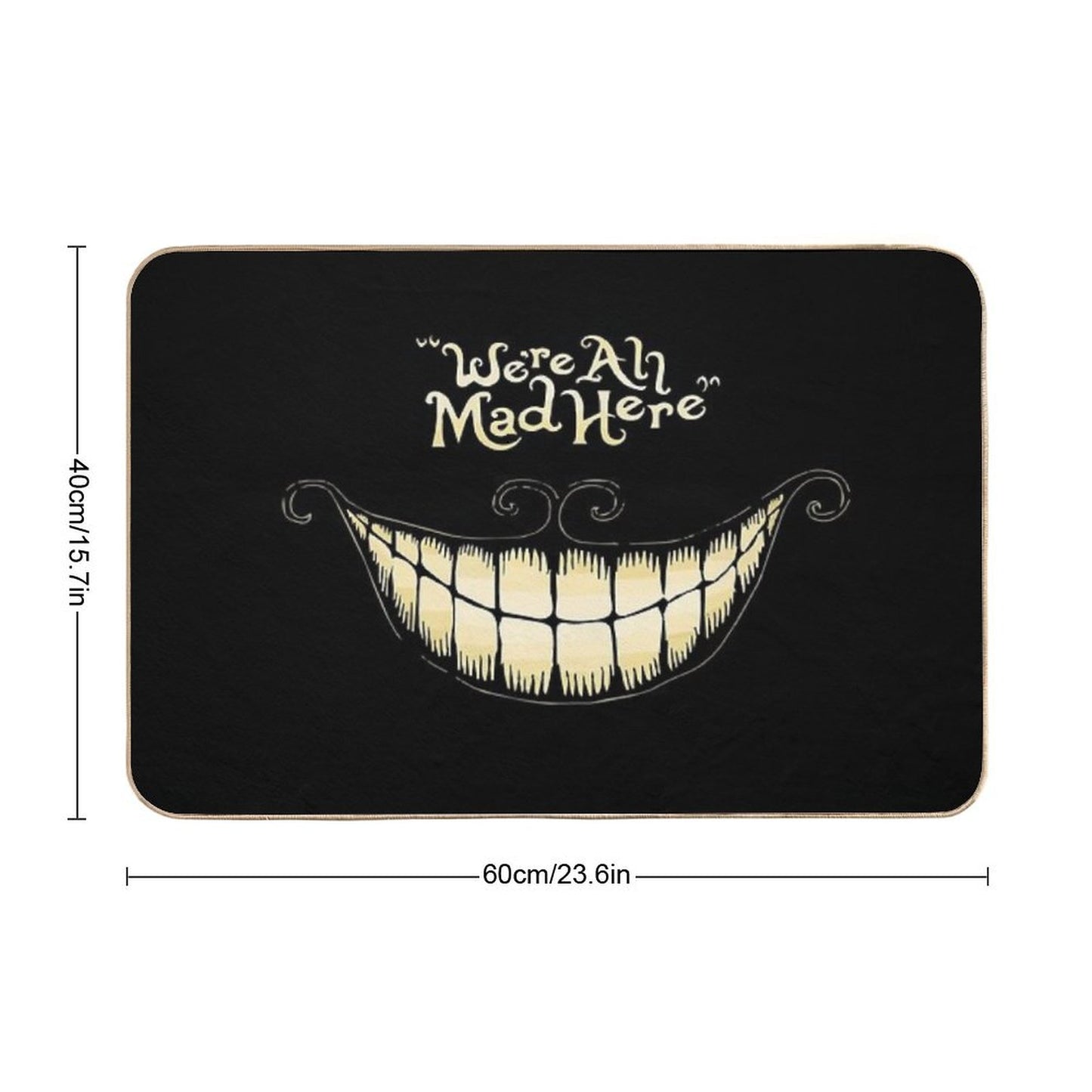 Alice-We're All Mad Here Bath Mat