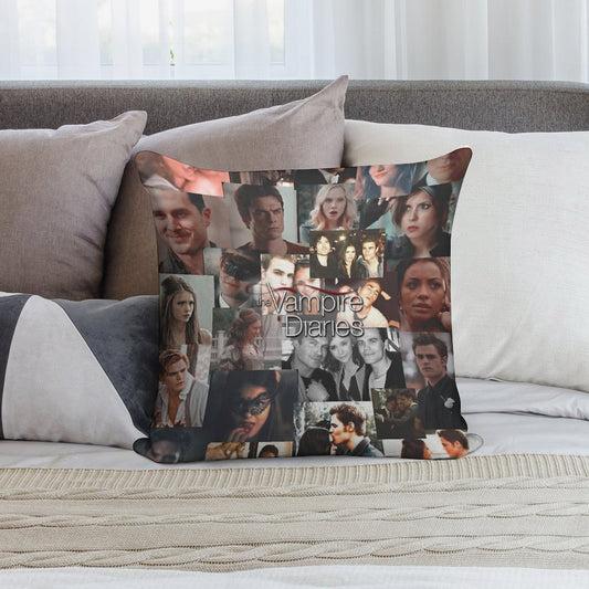 TVD Photo Collage Soft High-Density Material Throw Pillow