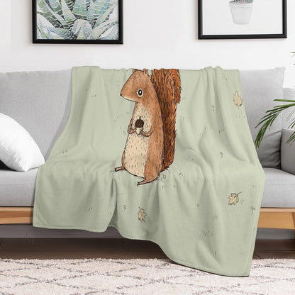Sarah The Squirrel Throw Blanket