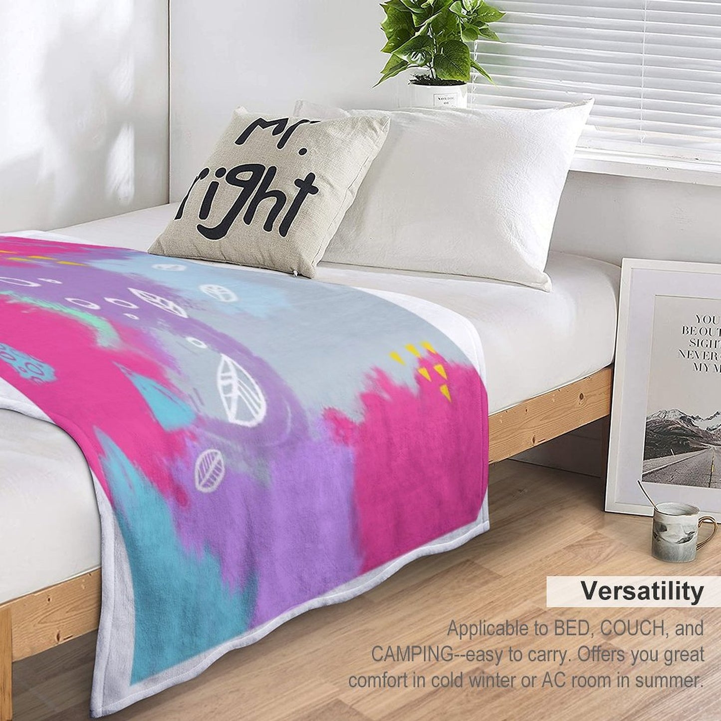 Be Bright New Design by What-Katy-Loved Throw Blanket