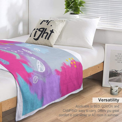 Be Bright New Design by What-Katy-Loved Throw Blanket