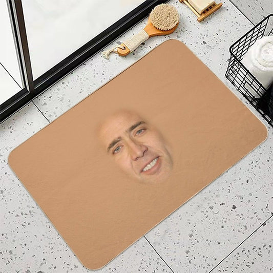 Nicolas Cage Face Bath Mat