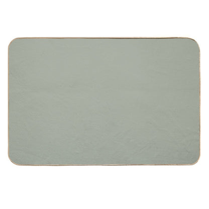 Desert Sage Grey Green Solid Color  Odorless Bath Mat