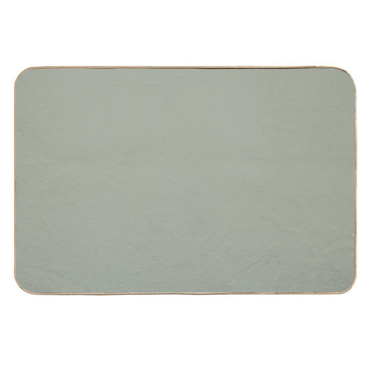 Desert Sage Grey Green Solid Color  Odorless Bath Mat