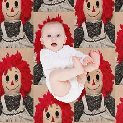 Sweet Raggedy Ann 2 Throw Blanket