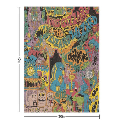 The Oddments King Gizzard Throw Blanket