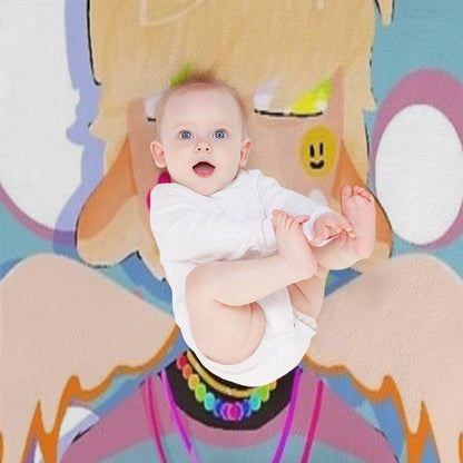 Peaceful Angel Boy Throw Blanket