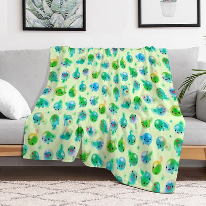 Candy Tadpole Throw Blanket