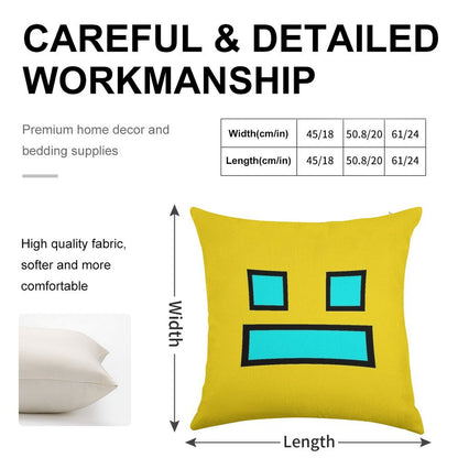Funny Gaming Linen Throw Pillow Cover