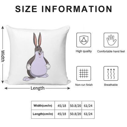 Big Chungus Soft Easy Maintenance Throw Pillow
