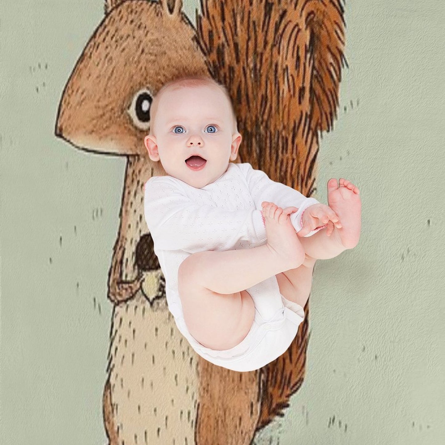 Sarah The Squirrel Throw Blanket