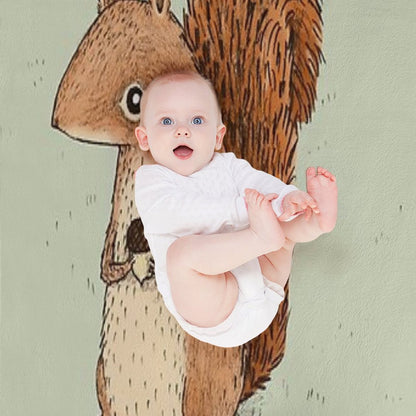 Sarah The Squirrel Throw Blanket