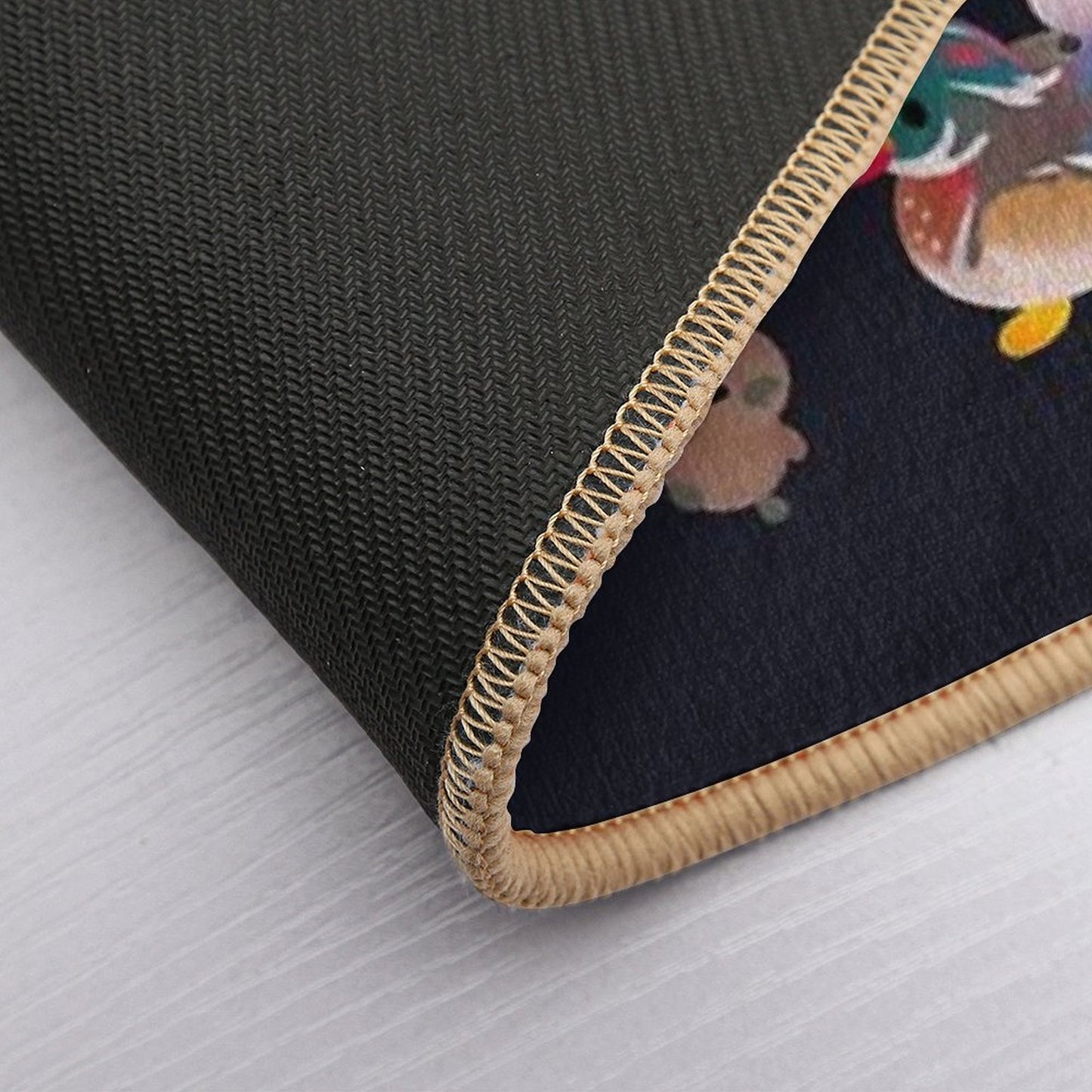 Duck And Duckling - Dark Bath Mat
