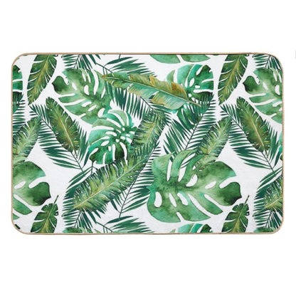 Monstera Banana Palm Leaf Bath Mat