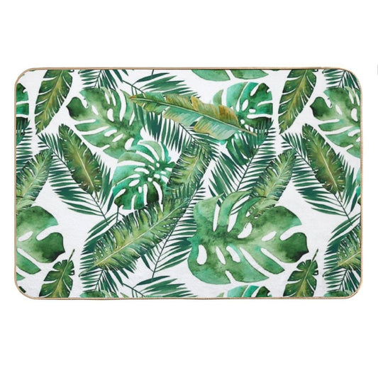 Monstera Banana Palm Leaf Bath Mat