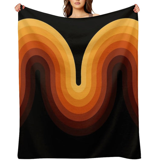 Retro Wave Throw Blanket