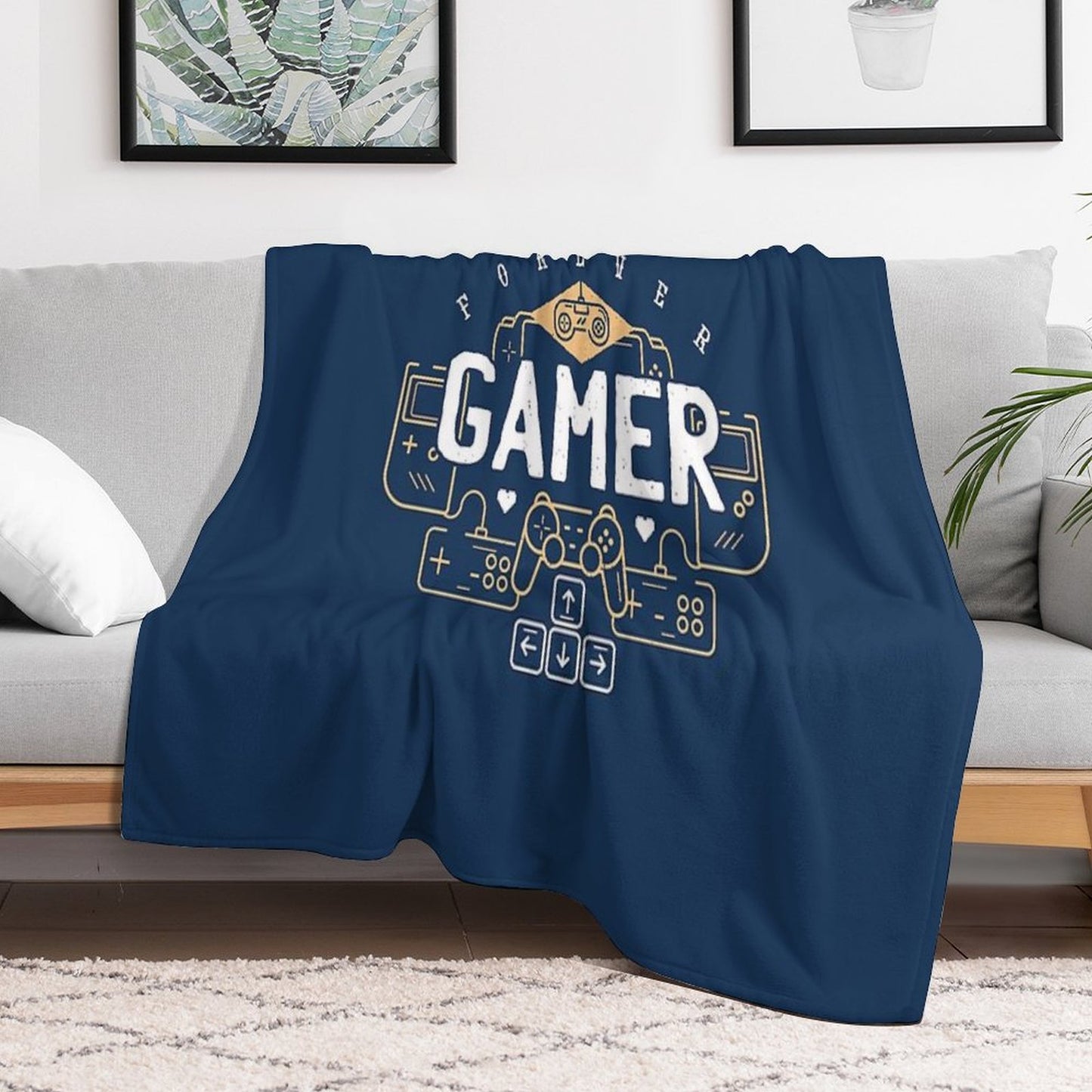 Forever Gamer Throw Blanket