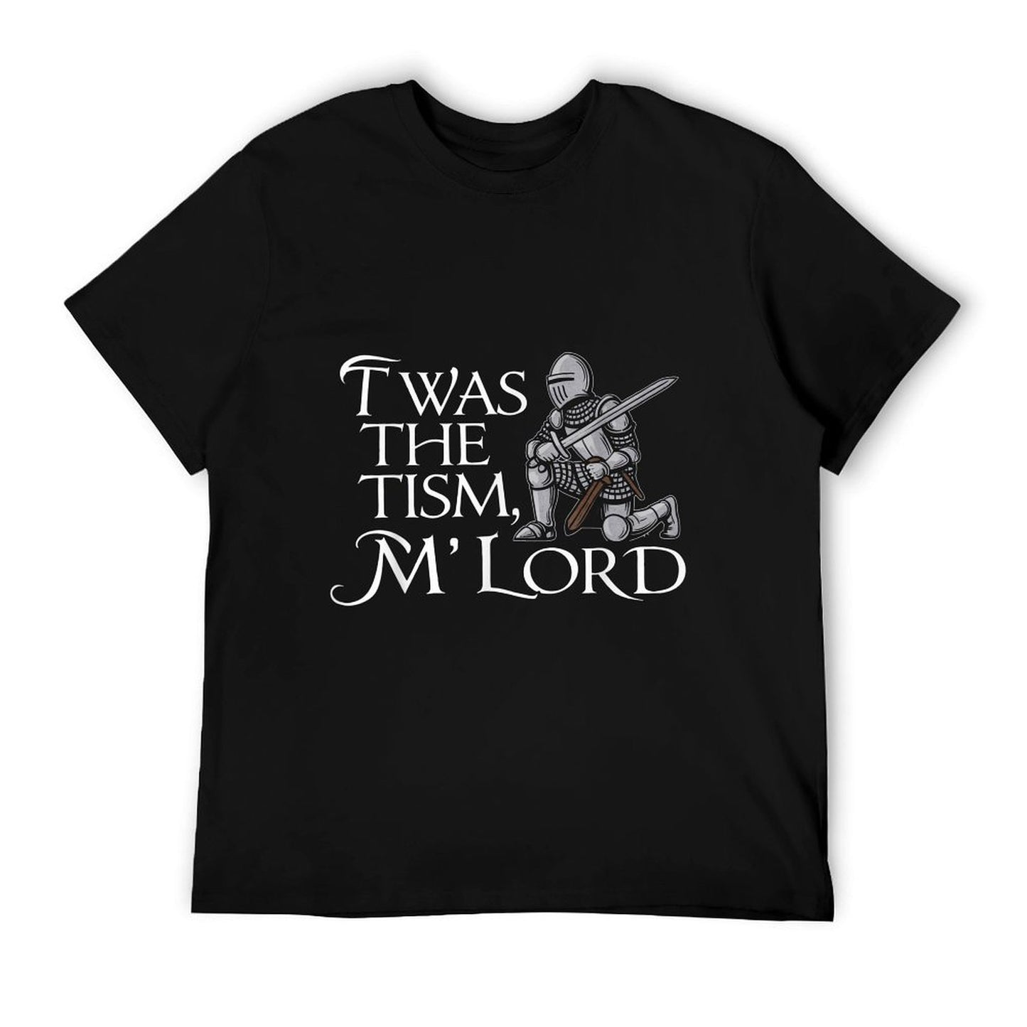 Funny Autism Awareness Support Twas The Tism M Lord Autistic T-Shirt