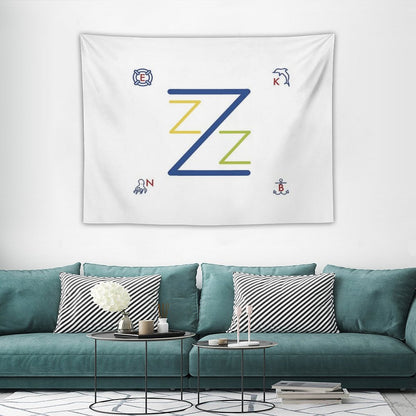 Team Zissou Flag Tapestry