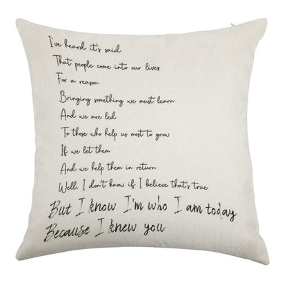 For Good - Wicked The Broadway Musical Linen Throw Pillow Cover