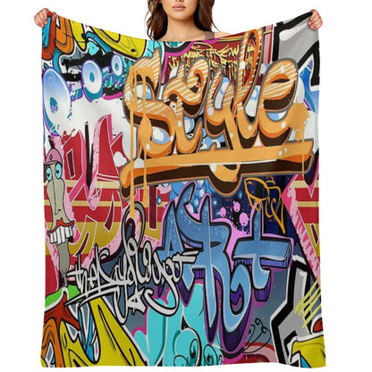 Graffiti Throw Blanket