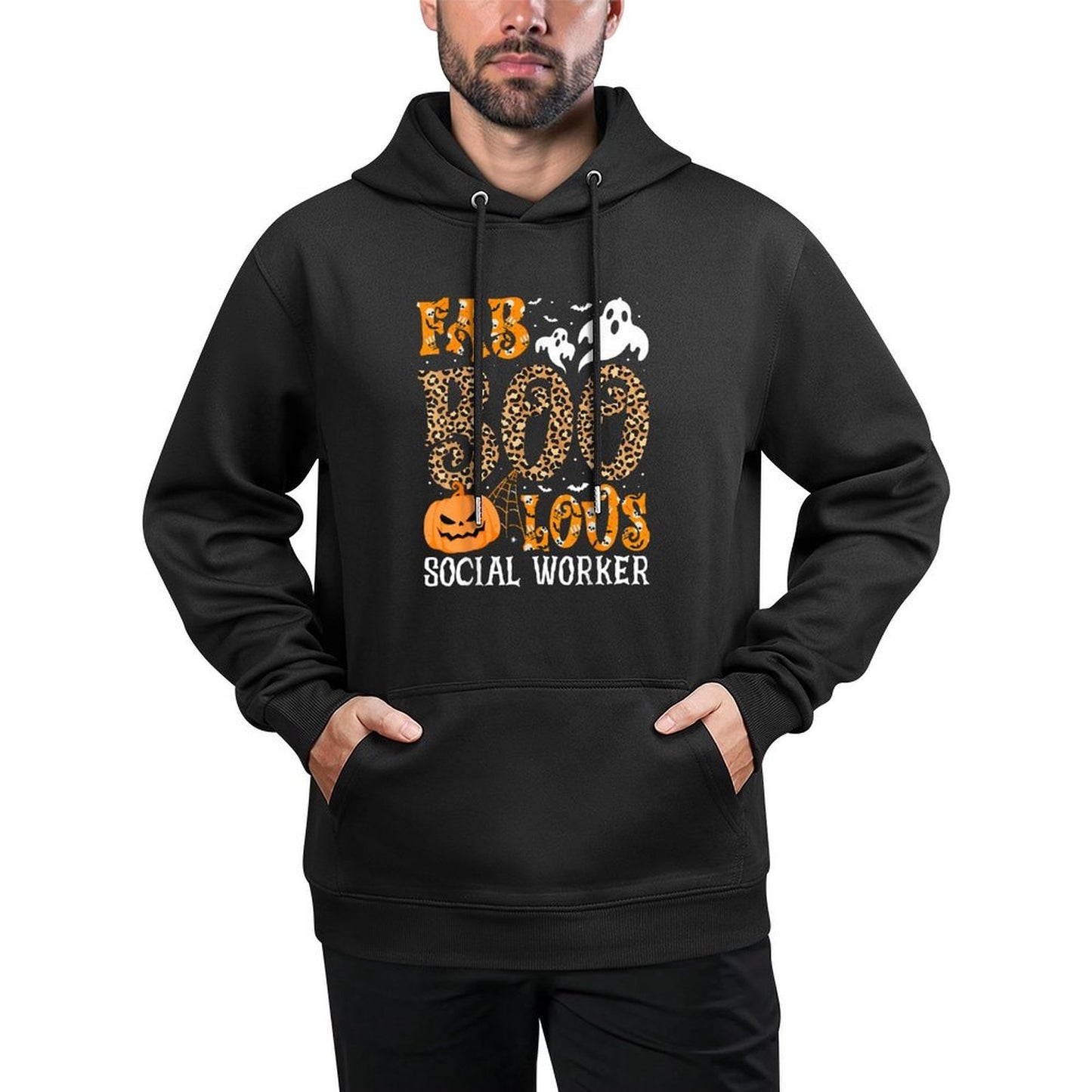 Faboolous Social Worker Spooky Halloween Costume Men Women Versatile Streetwear Hoodie