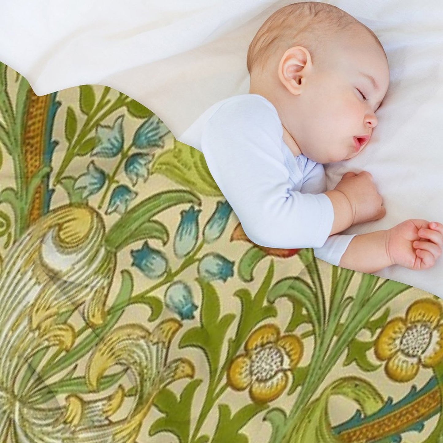 William Morris Golden Lily Throw Blanket