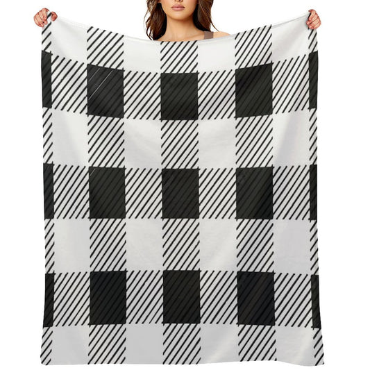 Checkerboard Fashion 2022 France Checkerboard Throw Blanket