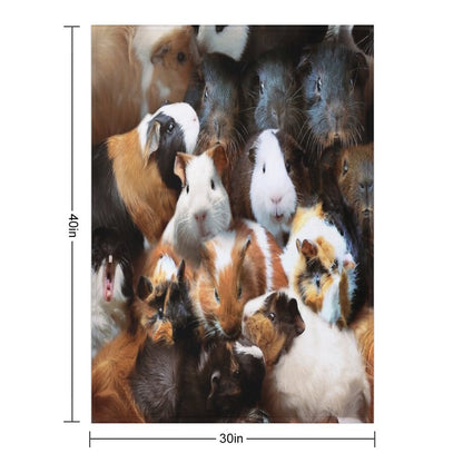 Guinea Pigs Throw Blanket