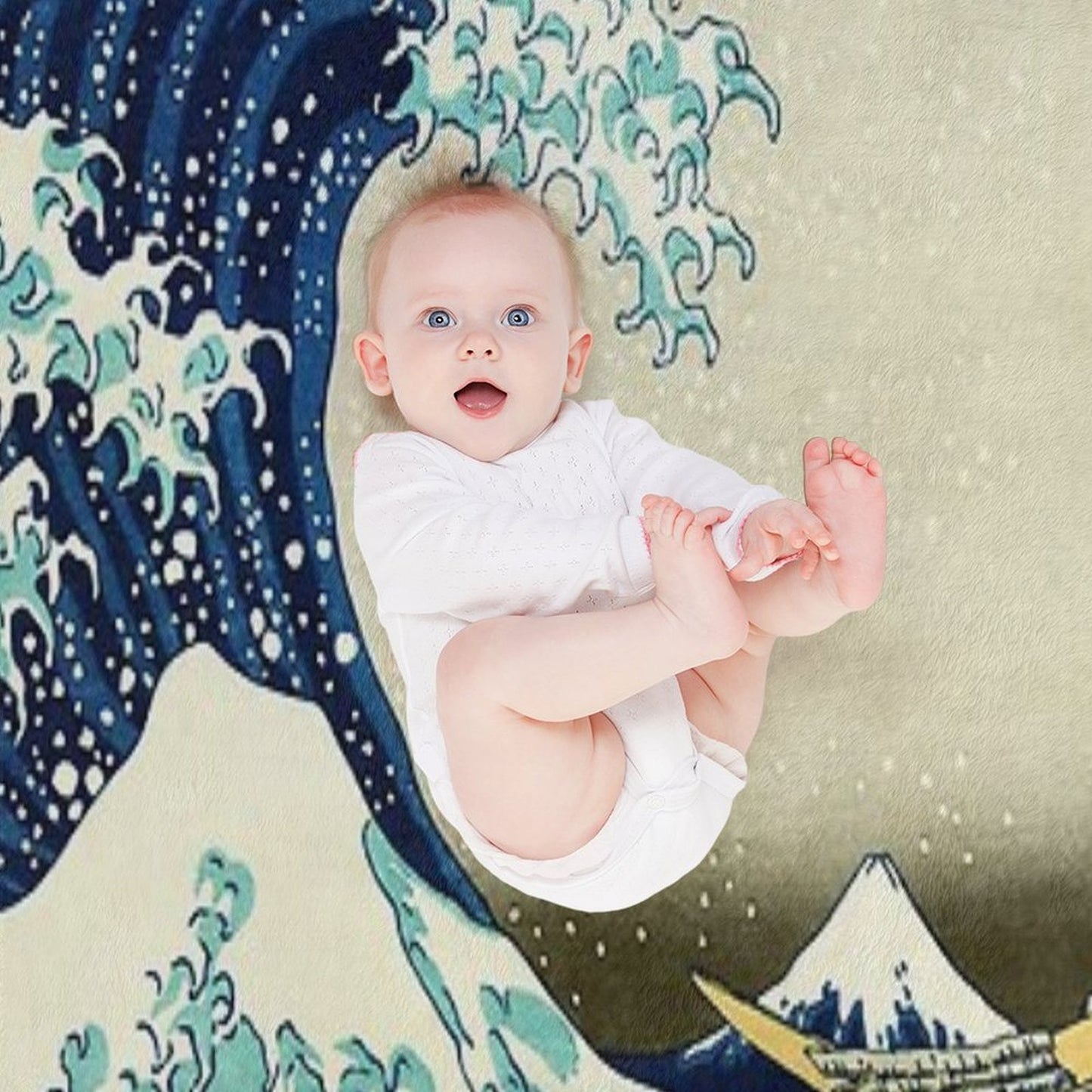 The Great Wave Off Kanagawa Throw Blanket